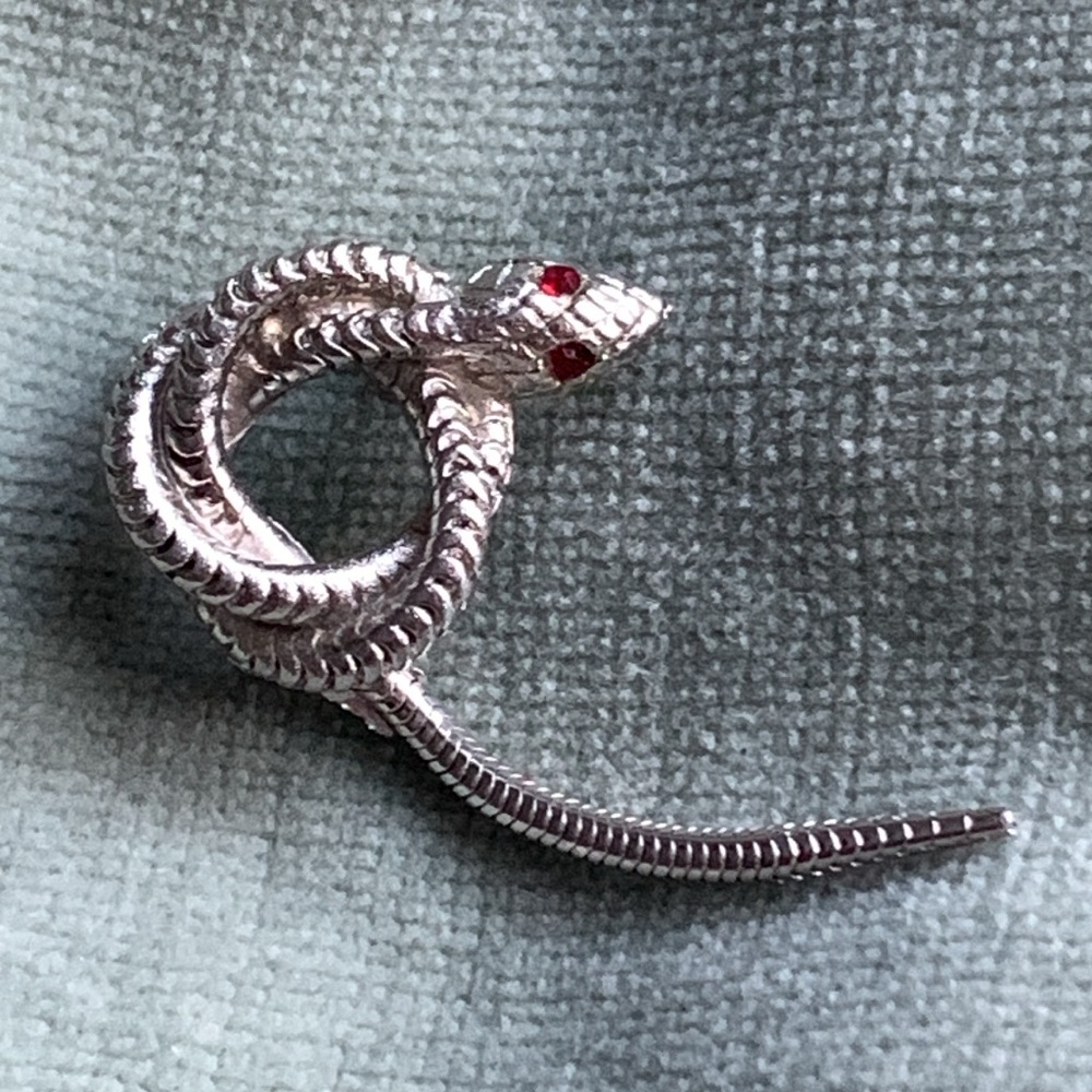 Snake pin brooch vintage 90's